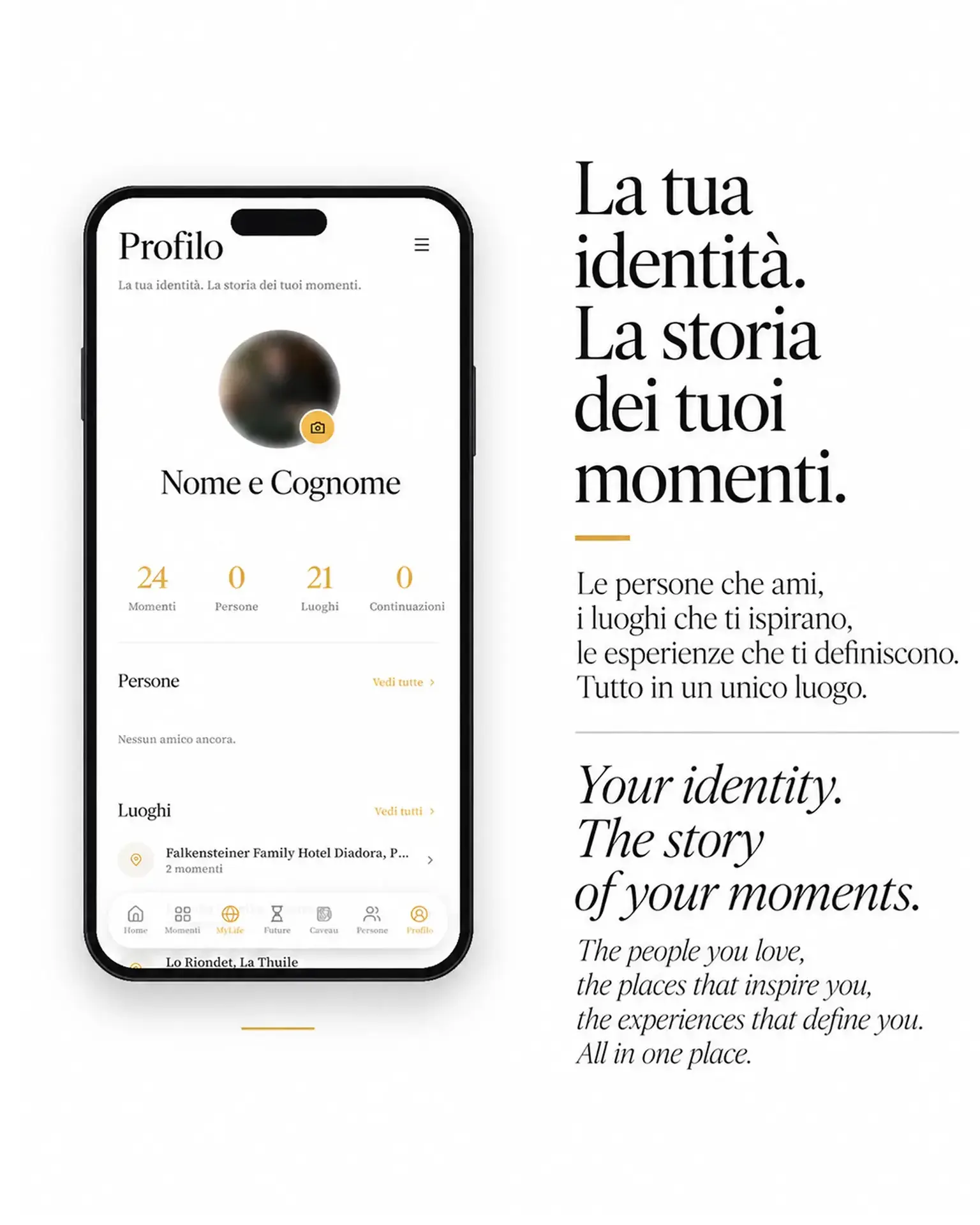 Il profilo personale nell'app STILL
